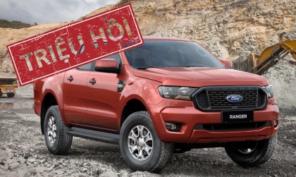 Triệu hồi Ford Ranger do sai... nhãn tải trọng